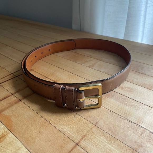 Vintage Coach NYC belt in tan size large/XL 38” waist rare excellent condition - Picture 3 of 5